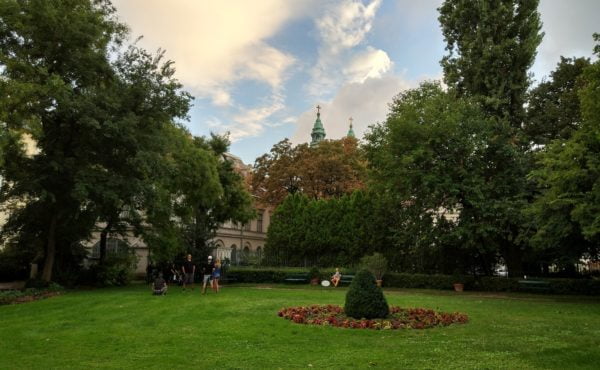 The Károlyi garden in the heart of Budapest