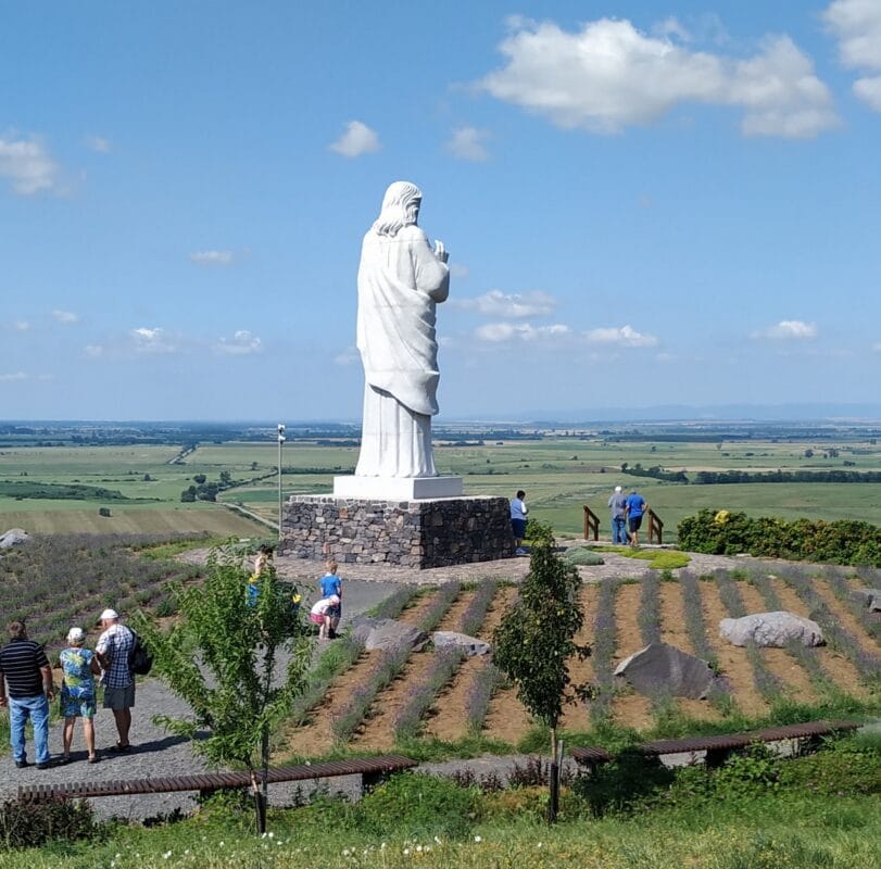 The biggest Jesus statue in Hungary - Blessing Jesus statue in Tarcal